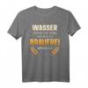 Lustiges Bier Spruch T-Shirt: Wasser schmeckt erst wenn es in der Brauerei war - Vintage Motiv für Bierliebhaber, Biertrinker und Party-Fans
