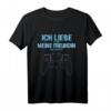 Herren Zocken Ich liebe meine Frau Gaming T-Shirt - Lustiges Retro Gaming Geschenk für PS5 & PC Gamer