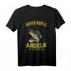 Lustiges Angler Spruch T-Shirt – Echte Kerle Angeln Ihr Essen, Geschenkidee für Angler und Angelteam