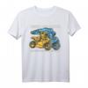 Fahre nie schneller als dein Schutzengel fliegen T-Shirt – Lustiges Motorrad T-Shirt für Frauen und Bikerinnen mit Humor