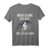 Lustiges Radfahrer T-Shirt 'Warum Ich ohne Akku fahre' – Originelles Geschenk für Radfahrer, MTB und Rennradfahrer