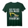 Aus dem Weg ich muss Bagger fahren - Raupenbagger T-Shirt für Baustellen- und Fahrzeugfans, perfekt als Geschenk zu Karneval, Oktoberfest, Weihnachten oder Geburtstag