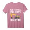 Aus dem Weg ich muss Bagger fahren - Raupenbagger T-Shirt für Baustellen- und Fahrzeugfans, perfekt als Geschenk zu Karneval, Oktoberfest, Weihnachten oder Geburtstag