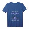 Damen MTB T-Shirt - Warum Ich Ohne Akku Fahre Weil Ich Es Kann - Lustiges Fahrrad Motiv für Radsportfans und Mountainbike-Enthusiastinnen
