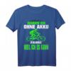 Warum Ich Ohne Akku Fahre Radfahrer Bike Enduro Fahrrad T-Shirt – Lustiges MTB Spruchshirt für Radfahrer, E-Bike Gegner & Mountainbike-Enthusiasten