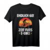 Endlich 60! Zeit fürs E-Bike Fahrrad Fahrer Geburtstag T-Shirt – Perfektes Geschenk für Mountainbike- und Radfahrer im Alter von 60