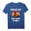 Endlich 60! Zeit fürs E-Bike Fahrrad Fahrer Geburtstag T-Shirt – Perfektes Geschenk für Mountainbike- und Radfahrer im Alter von 60
