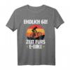 Endlich 60! Zeit fürs E-Bike Fahrrad Fahrer Geburtstag T-Shirt – Perfektes Geschenk für Mountainbike- und Radfahrer im Alter von 60