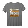 5 Sterne Trucker - Fernfahrer & LKW Geschenk T-Shirt für Berufskraftfahrer, Geburtstag & Weihnachten