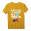 Kinder Jungen mit 6 Jahre fahren Traktor Trecker Geburtstag T-Shirt – Lustiges Geburtstagsgeschenk für kleine Landwirte und Traktorliebhaber