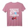 Kinder Jungen mit 6 Jahre fahren Traktor Trecker Geburtstag T-Shirt – Lustiges Geburtstagsgeschenk für kleine Landwirte und Traktorliebhaber