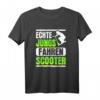 Echte Jungs Fahren Scooter - Lustiges Retro T-Shirt für Kinder, Jungen & Scooter Fans, Perfekt als Geschenk zu Weihnachten & Geburtstag