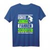 Echte Jungs Fahren Scooter - Lustiges Retro T-Shirt für Kinder, Jungen & Scooter Fans, Perfekt als Geschenk zu Weihnachten & Geburtstag
