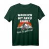 Pedelec E-Biker T-Shirt - Warum ich MIT Akku fahre? Weil es geiler ist - Lustiges Geschenk für Mountainbiker, Downhillfahrer & E-Bike Fans