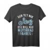 Herren 'Der Tut Nix Der Will Nur Motorrad Fahren' Vintage Biker T-Shirt – Lustiges Geschenk für Motorradfahrer, Biker & Tourenliebhaber
