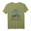 Warum ich mit Akku fahre? Lustiges E-Bike Mountain Bike T-Shirt – Geschenkidee für Radfahrer, Biker & E-Mountain Biker