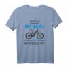 Warum ich mit Akku fahre? Lustiges E-Bike Mountain Bike T-Shirt – Geschenkidee für Radfahrer, Biker & E-Mountain Biker