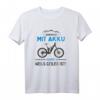 Warum ich mit Akku fahre? Lustiges E-Bike Mountain Bike T-Shirt – Geschenkidee für Radfahrer, Biker & E-Mountain Biker