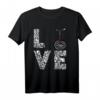 Einradfahren Love Einradfahrer T-Shirt – Lustiges Geschenk für Radfahrer, Zirkusartisten & Einradfahrer bei Partys, Geburtstagen & Weihnachten