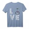Einradfahren Love Einradfahrer T-Shirt – Lustiges Geschenk für Radfahrer, Zirkusartisten & Einradfahrer bei Partys, Geburtstagen & Weihnachten