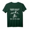 Warum ich ohne Akku fahre? Lustiges Fahrrad T-Shirt für Radfahrer, Mountainbiker, E-Bike & Rennrad Fans