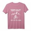 Warum ich ohne Akku fahre? Lustiges Fahrrad T-Shirt für Radfahrer, Mountainbiker, E-Bike & Rennrad Fans