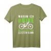 Humorvolles E-Bike Spruch T-Shirt: 'Warum ich E-Bike fahre? Weil ich es mir leisten kann.' – Perfektes Geschenk für Radfahrer und E-Bike Liebhaber