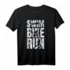 Triathlon T-Shirt Schwimmen Fahrrad Fahren Laufen - Witziges Geschenk für Sportliebhaber zu Weihnachten & Geburtstag