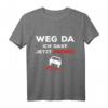 Weg da Ich darf jetzt fahren Führerschein bestanden Geschenk T-Shirt – Lustiges T-Shirt für frischgebackene Fahrer & Fahranfänger