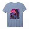 Synthwave Motorradfahrer Vaporwave Punk Rocker Street Bike T-Shirt - Stylisches Retro-Design für Motorradliebhaber und Punk Fans