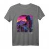 Synthwave Motorradfahrer Vaporwave Punk Rocker Street Bike T-Shirt - Stylisches Retro-Design für Motorradliebhaber und Punk Fans