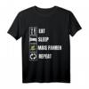 Eat, Sleep, Mais Fahren, Repeat - Landwirt T-Shirt für Bauern, Dorfkinder & Landwirtschaftsfreunde