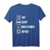 Eat, Sleep, Mais Fahren, Repeat - Landwirt T-Shirt für Bauern, Dorfkinder & Landwirtschaftsfreunde