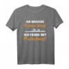 Rudern Ruderer Rudersport T-Shirt - Perfektes Outfit für Ruderboot, Team & Wettkämpfe mit Motiv 'Ich fahre mit Muskelkraft'