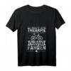 Damen Fahrrad T-Shirt mit V-Ausschnitt - Ich Brauche Keine Therapie Ich Muss Nur Fahrrad Fahren, Perfektes Geschenk für Radfahrerinnen