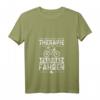 Damen Fahrrad T-Shirt mit V-Ausschnitt - Ich Brauche Keine Therapie Ich Muss Nur Fahrrad Fahren, Perfektes Geschenk für Radfahrerinnen