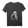 Damen Riesenpanda mit Jungen, die Motorräder fahren T-Shirt mit V-Ausschnitt – Lustiges Tiermotiv für Tierliebhaber und Motorradfans