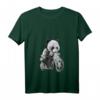 Damen Riesenpanda mit Jungen, die Motorräder fahren T-Shirt mit V-Ausschnitt – Lustiges Tiermotiv für Tierliebhaber und Motorradfans