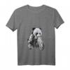 Damen Riesenpanda mit Jungen, die Motorräder fahren T-Shirt mit V-Ausschnitt – Lustiges Tiermotiv für Tierliebhaber und Motorradfans