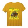 Traktor Echte Helden fahren Gelbe Felgen Farmer T-Shirt – Lustiges Geschenk für Bauern, Landwirte & Traktorliebhaber