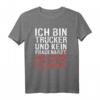 Herren Trucker T-Shirt mit Spruch 'Ich Bin Trucker Und Kein Frauenarzt' – Lustiges Geschenk für LKW Fahrer und Trucker mit Humor