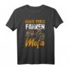Echte Kerle Fahren Mofa T-Shirt - Lustiges Geschenk für Mofafahrer, Rollerfahrer & Biker mit Humor, Oldschool Retro Zweitakt Mofa Fanartikel