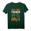 Echte Kerle Fahren Mofa T-Shirt - Lustiges Geschenk für Mofafahrer, Rollerfahrer & Biker mit Humor, Oldschool Retro Zweitakt Mofa Fanartikel