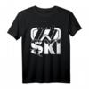 Born To Ski-Fahrer Geschenk Skifahrer Skifahren Skiurlaub T-Shirt – Lustiges Skiurlaub Geschenk für Skifahrer und Wintersportliebhaber