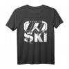 Born To Ski-Fahrer Geschenk Skifahrer Skifahren Skiurlaub T-Shirt – Lustiges Skiurlaub Geschenk für Skifahrer und Wintersportliebhaber