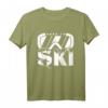 Born To Ski-Fahrer Geschenk Skifahrer Skifahren Skiurlaub T-Shirt – Lustiges Skiurlaub Geschenk für Skifahrer und Wintersportliebhaber