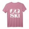 Born To Ski-Fahrer Geschenk Skifahrer Skifahren Skiurlaub T-Shirt – Lustiges Skiurlaub Geschenk für Skifahrer und Wintersportliebhaber