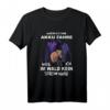 Warum ich ohne Akku fahre T-Shirt - Humoriges Fahrrad T-Shirt zum HapMonkey mit Bär im Wald