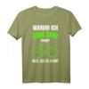 Radfahrer Spruch Warum ich ohne Akku fahre - Lustiges Biker T-Shirt für Mountainbike und Rennradfahrer, perfekt als Geschenk