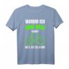 Radfahrer Spruch Warum ich ohne Akku fahre - Lustiges Biker T-Shirt für Mountainbike und Rennradfahrer, perfekt als Geschenk